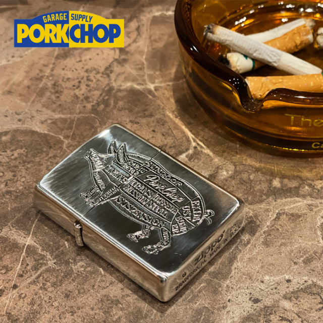 PORKCHOP GARAGE SUPPLY (ポークチョップ ガレージサプライ)　 PORKZIPPO 2025 SILVER 　【ZIPPO ジッポ】【インタープレイ INTERPLA