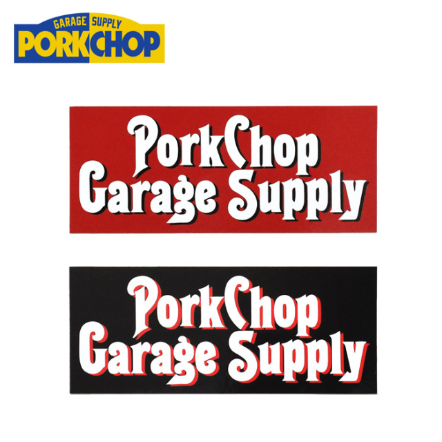 PORKCHOP GARAGE SUPPLY (ポークチョップ ガレージサプライ)　 ROUNDED STICKER 　【ステッカー シール】【インタープレイ INTERPLAY