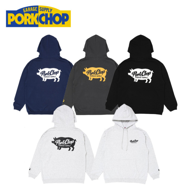 PORKCHOP GARAGE SUPPLY (ポークチョップ ガレージサプライ)　 SCRIPT PORK HOODIE  　【パーカー】【インタープレイ INTERPLAY】