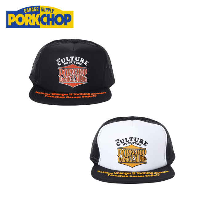 PORKCHOP GARAGE SUPPLY (ポークチョップ ガレージサプライ)　 WAVE LOGO MESH CAP 　【キャップ 帽子】【インタープレイ INTERPLAY