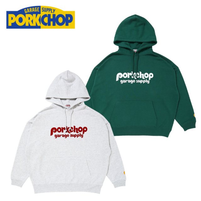 PORKCHOP GARAGE SUPPLY (ポークチョップ ガレージサプライ)　 WHEEL LOGO HOODIE 　【プルオーバーパーカー】【インタープレイ INTE