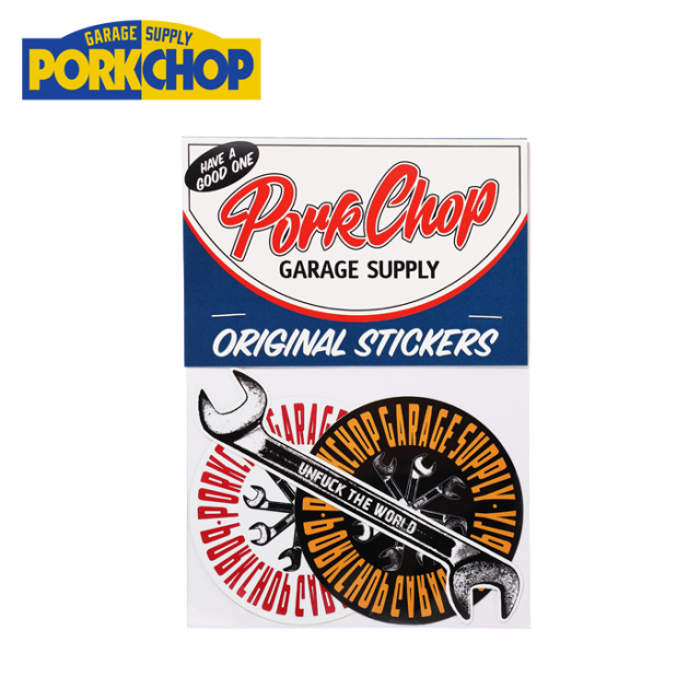 PORKCHOP GARAGE SUPPLY (ポークチョップ ガレージサプライ)　 Wrench STICKER SET　【ステッカーセット シール】【インタープレイ I