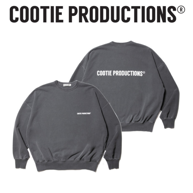 COOTIE (クーティー) 　 Pigment Dyed Open End Yarn Sweat Crew 　【CTE-23A307】【クルーネック  スウェット】【COOTIE PRODUCTIONS