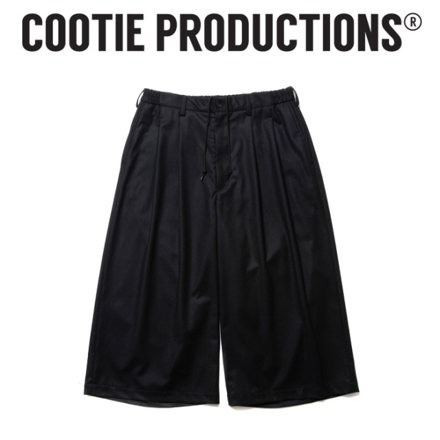 COOTIE(クーティー) 　 CA/W Flannel Shin Cut Wide Easy Trousers 　【CTE-24A113】【カシミアウール ２タック ワイドイージーパン