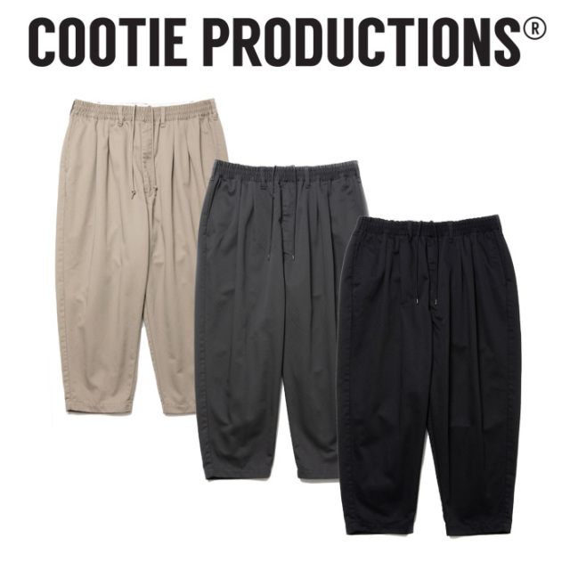 COOTIE(クーティー) 　 T/C 2 Tuck Easy Ankle Pants 　【CTE-24A120】【イージー アンクル パンツ】【COOTIE PRODUCTIONS クーティ