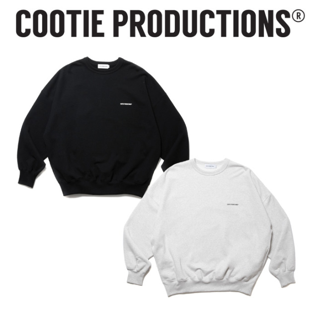 COOTIE (クーティー) 　 Open End Yarn Plain Sweat Crew 　【CTE-24A308】【オープンエンドヤーン クルーネック スウェット】【COOT