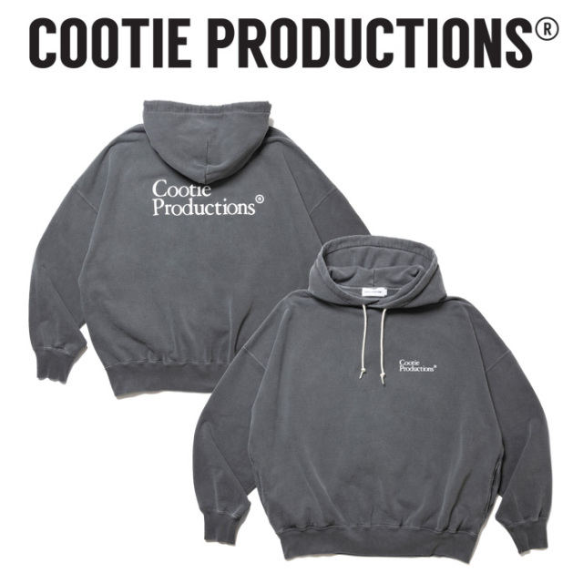 COOTIE (クーティー) 　 Pigment Dyed Open End Yarn Sweat Hoodie 　【CTE-24A311】【ピグメントダイ クルーネック スウェット】【C