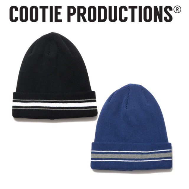 COOTIE(クーティー) Dry Tech Border Big Cuffed Beanie 