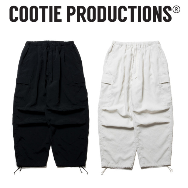 COOTIE(クーティー) 　 Polyester Canvas Error Fit Cargo Easy Pants 　【CTE-24S114】【ポリエステル カーゴ イージー パンツ】【C