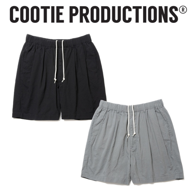 COOTIE(クーティー) 　 Finx Cotton Cordlane 2 Tuck Easy Shorts 　【CTE-24S125】【フィンクスコットン ショーツ】【COOTIE PRODUC