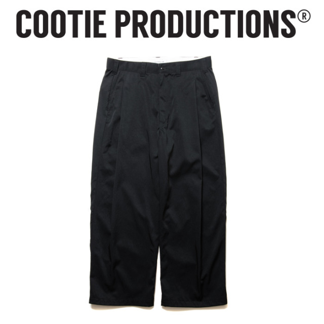COOTIE(クーティー) 　 Nylon Chino Cloth 1 Tuck Trousers 　【CTE-24S129】【2タック トラック パンツ】【COOTIE PRODUCTIONS クー