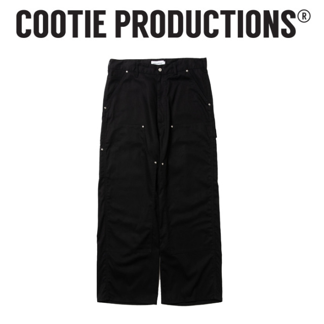 COOTIE(クーティー) 　 Abyss Dyed Duck Double Knee Painter Pants 　【CTE-25S117】【ダッグ生地 ダブルニー ペインター パンツ】