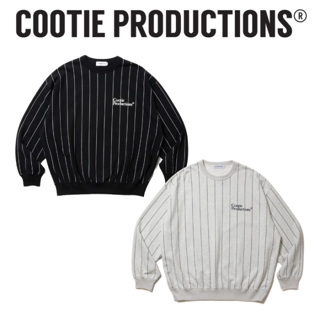COOTIE (クーティー)　 Allover Print Open End Yarn Sweat Crew 　【オーバーサイズ ロングスリーブ クルー スウェット】【COOTIE P