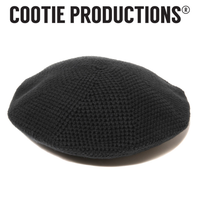 COOTIE(クーティー) 　 Crochet Knit Beret 　【ベレー 帽子】【CTE-25S518】　