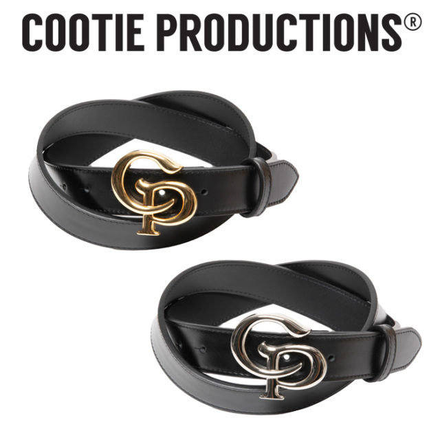 COOTIE (クーティー) Symbol Buckle Leather Belt 　【CTE-25S547】【レザー ベルト】【COOTIE PRODUCTIONS クーティープロダクショ