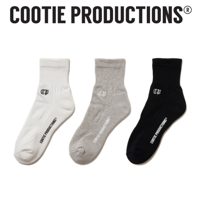 COOTIE (クーティー) Raza Short Socks 　【CTE-25S546】【ソックス 靴下】【COOTIE PRODUCTIONS クーティープロダクションズ】