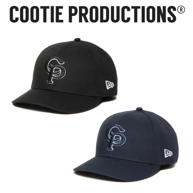 COOTIE PRODUCTIONS - Damp Coated Satin 5 Panel Cap (BLACK