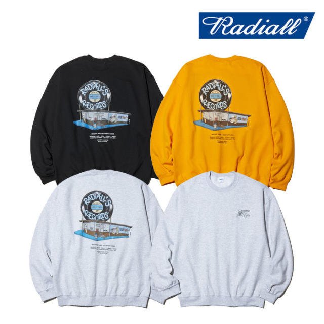 RADIALL ラディアル 　 WATCHDOG - CREW NECK SWEATSHIRT L/S 　 【クルーネックスウェット】【初売り限定アイテム】【2023 SPRING＆