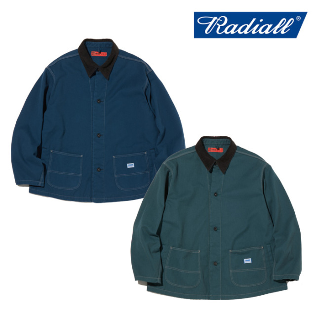 【SALE30%OFF】　RADIALL ラディアル 　CNQ RIVERSIDE - ENGINEER JACKET　 【カバーオール】【2024 AUTUMN＆WINTER COLLECTION】【R