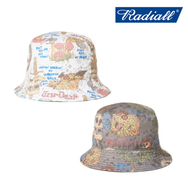 RADIALL ラディアル 　 FLASH - BUCKET HAT 　 【バケットハット】【2024 SPRING＆SUMMER COLLECTION】【RAD-24SS-HAT005】【インタ