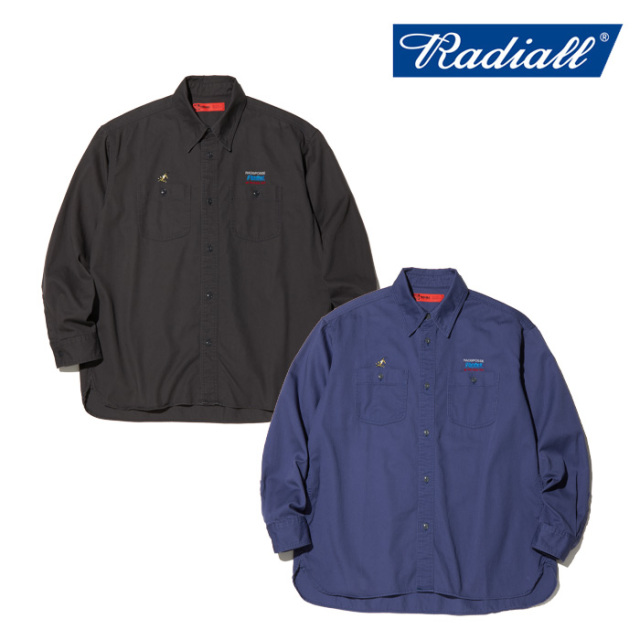 RADIALL ラディアル 　 IPPUKU - REGULAR COLLARED SHIRT L/S 　 【レギュラーカラーシャツ】【2024 SPRING ＆ SUMMER COLLECTION】