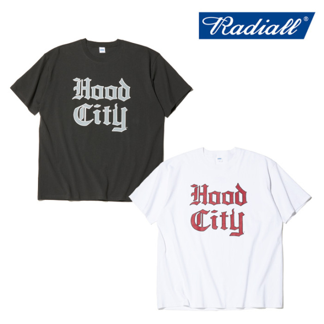 RADIALL ラディアル 　HOOD CITY - CREW NECK T-SHIRT S/S 　 【Tシャツ 半袖】【2024 SPRING ＆ SUMMER COLLECTION】【RAD-24SS-TEE