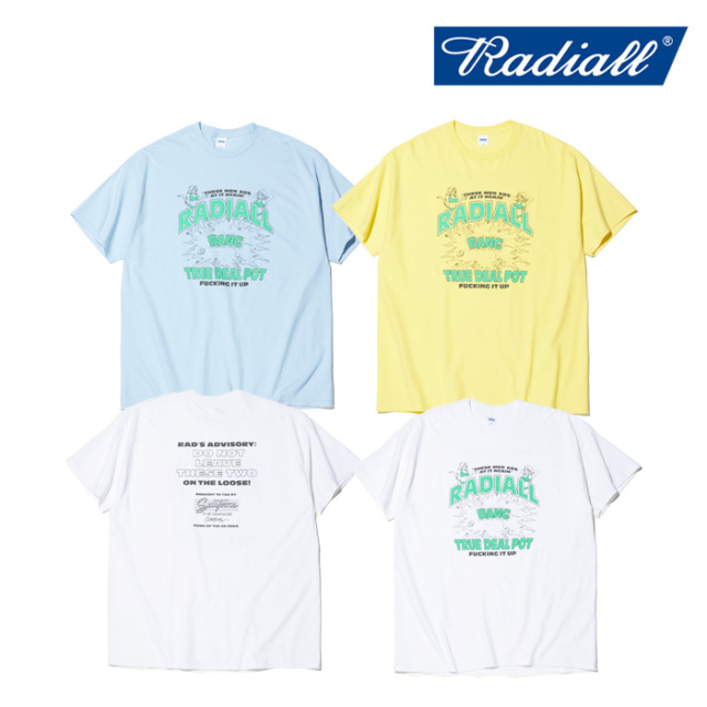 RADIALL ラディアル 　TRUE DEAL POT - CREW NECK T-SHIRT S/S 　 【Tシャツ 半袖】【2024 SPRING ＆ SUMMER COLLECTION】【RAD-24SS