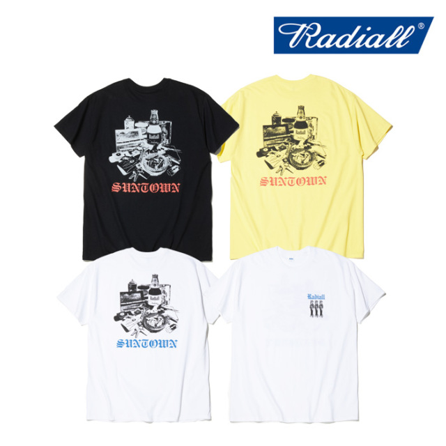 RADIALL ラディアル 　SUNTOWN - CREW NECK T-SHIRT S/S 　 【Tシャツ 半袖】【2024 SPRING ＆ SUMMER COLLECTION】【RAD-24SS-TEE01