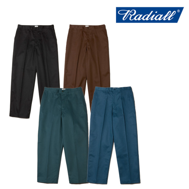 RADIALL ラディアル 　CNQ MOTOWN - WIDE TAPERED FIT PANTS　 【ワイドパンツ】【2024 AUTUMN＆WINTER COLLECTION】【RAD-CNQ-PT004