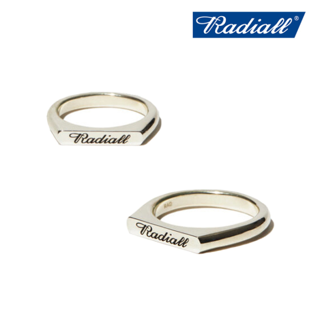 RADIALL ラディアル 　SCRIPT - PINKY SIGNET RING (SILVER)　 【ピンキーリング シルバー】【2022 SPRING&SUMMER COLLECTION】【RAD