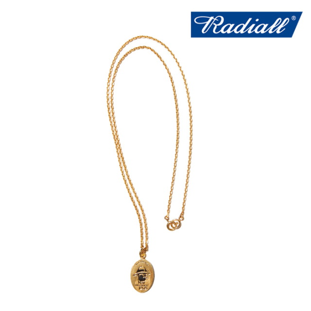 RADIALL ラディアル 　MR.EASY - PLATE NECKLACE (GOLD)　 【ネックレス ゴールド】【2022 SPRING&SUMMER COLLECTION】【RAD-JWL034-