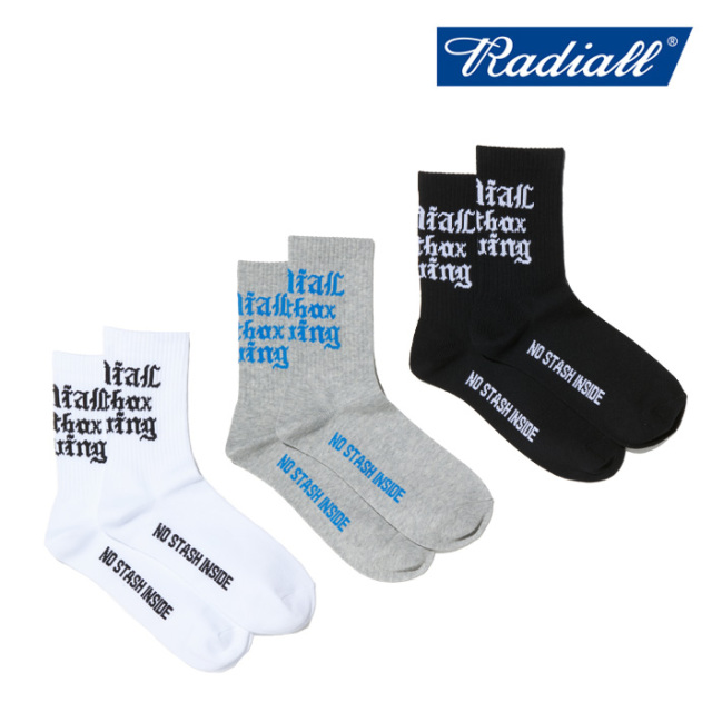 RADIALL ラディアル 　 HOTBOX - 1PAC SOX MID / COTTON　 【ソックス】【2024 SPRING＆SUMMER COLLECTION】【RAD-PAC060】【インタ