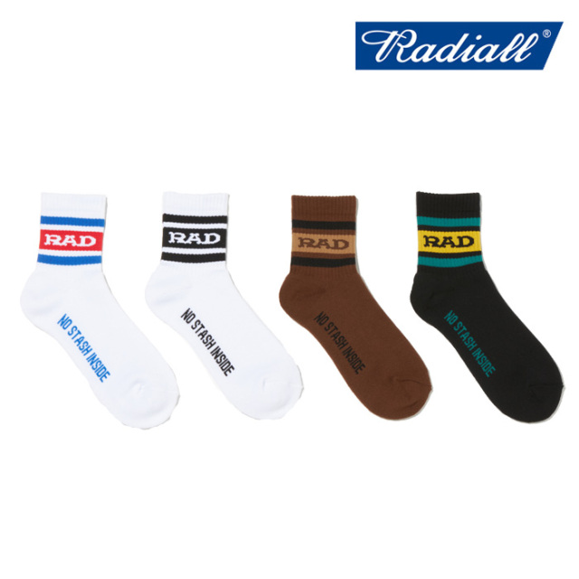 RADIALL ラディアル 　LOW KICK - 1PAC SOX SHORT / DRALON　 【ソックス】【2024 AUTUMN＆WINTER COLLECTION】【RAD-PAC062】【イン
