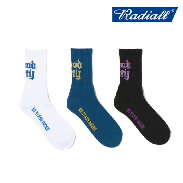 RADIALL ラディアル 　HOOD CITY - 1PAC SOX MID / DRALON　 【ソックス 靴下】【2024 AUTUMN＆WINTER COLLECTION】【RAD-PAC063】【