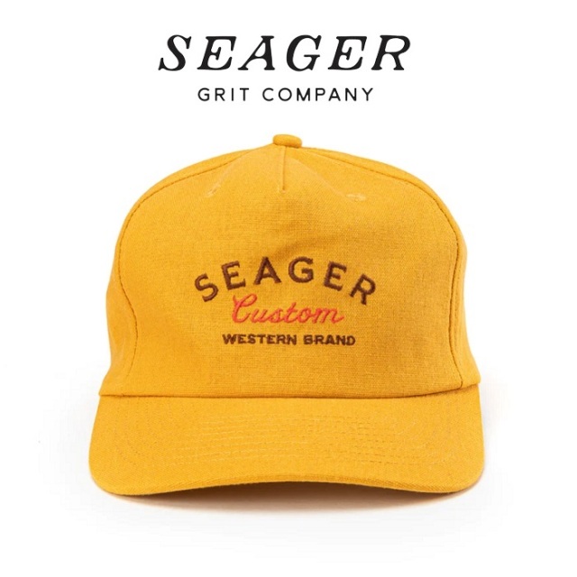SEAGER(シーガー)　BADLANDS SNAPBACK WASHED YELLOW　【キャップ 帽子】【シーガー キャップ】【定番 人気 シンプル アウトドア サ