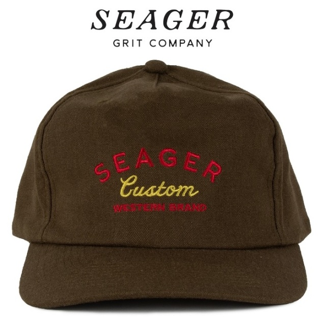 SEAGER(シーガー)　BADLANDS SNAPBACK ARMY　【キャップ 帽子】【シーガー キャップ】【定番 人気 シンプル アウトドア サーフィン 