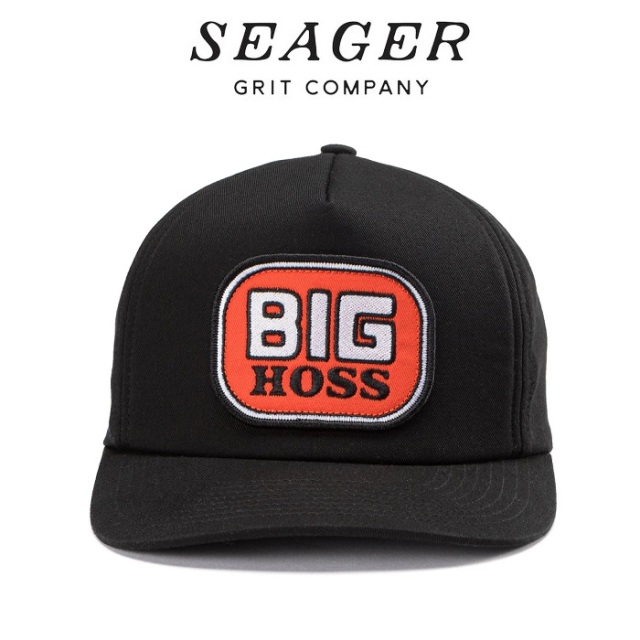 SEAGER(シーガー)　BIG HOSS SNAPBACK BLACK　【キャップ 帽子】【シーガー キャップ】【定番 人気 シンプル アウトドア サーフィン 