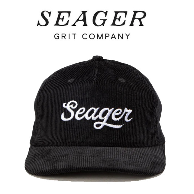 SEAGER(シーガー)　Big Corduroy Snapback (Black)　【キャップ 帽子】【シーガー キャップ】【定番 人気 シンプル アウトドア サー