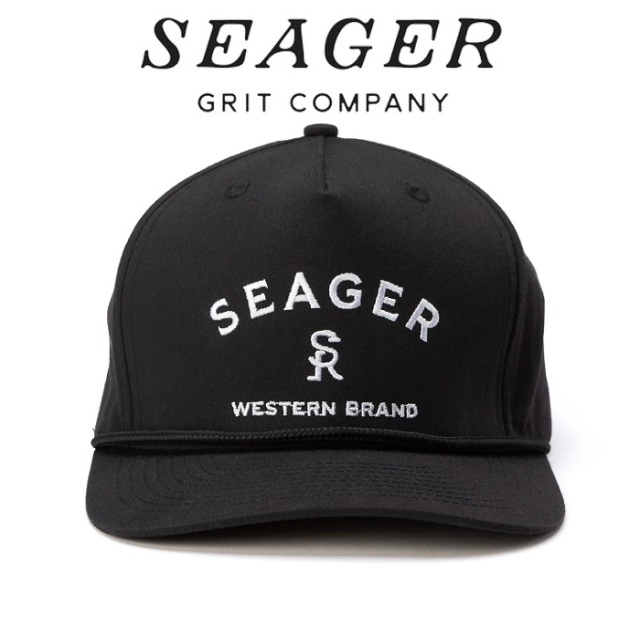 SEAGER(シーガー)　BRANDED SNAPBACK BLACK　【キャップ 帽子】【シーガー キャップ】【定番 人気 シンプル アウトドア サーフィン 
