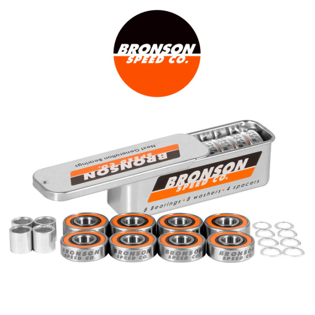 BRONSON SPEED CO. (ブロンソン)　G3 BEARING　【ベアリング 8個入り1セット】【ブロンソン ベアリング】【スケートボード スケボー