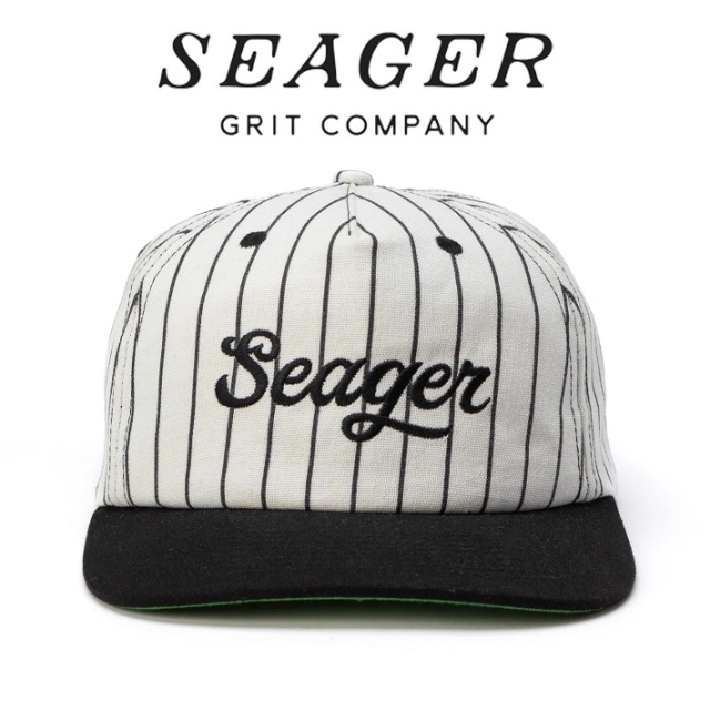 SEAGER(シーガー)　THE BRONX HEMP SNAPBACK WHITE/BLACK　【キャップ 帽子】【シーガー キャップ】【定番 人気 シンプル アウトドア