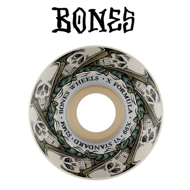 BONESWHEELS(ボーンズウィール)　 X-FORMULA BUTTERFLY EFFECT V1 STANDARD 99A 52mm 　【ボーンズ スケートボード スケボー パーツ 
