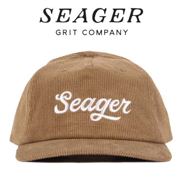 SEAGER(シーガー)　BIG KHAKI CORDUROY SNAPBACK　【キャップ 帽子】【シーガー キャップ】【定番 人気 シンプル アウトドア サーフ