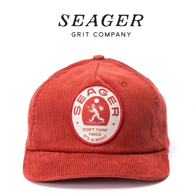 SEAGER(シーガー)　DYLAN SNAPBACK RUST RED　【キャップ 帽子】【シーガー キャップ】【定番 人気 シンプル アウトドア サーフィン 