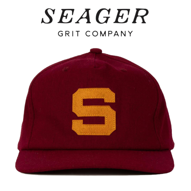 SEAGER(シーガー)　ERA SNAPBACK MAROON　【キャップ 帽子】【シーガー キャップ】【定番 人気 シンプル アウトドア サーフィン スケ