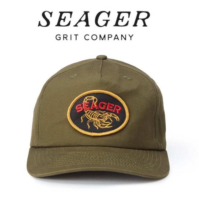 SEAGER(シーガー)　Fat Tail Snapback (Dark Green)　【キャップ 帽子】【シーガー キャップ】【定番 人気 シンプル アウトドア サー