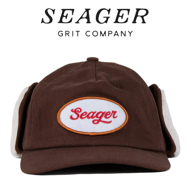 SEAGER(シーガー)　FLAPJACK CANVAS EAR FLAP CAP BROWN　【キャップ 帽子】【シーガー キャップ】【定番 人気 シンプル アウトドア