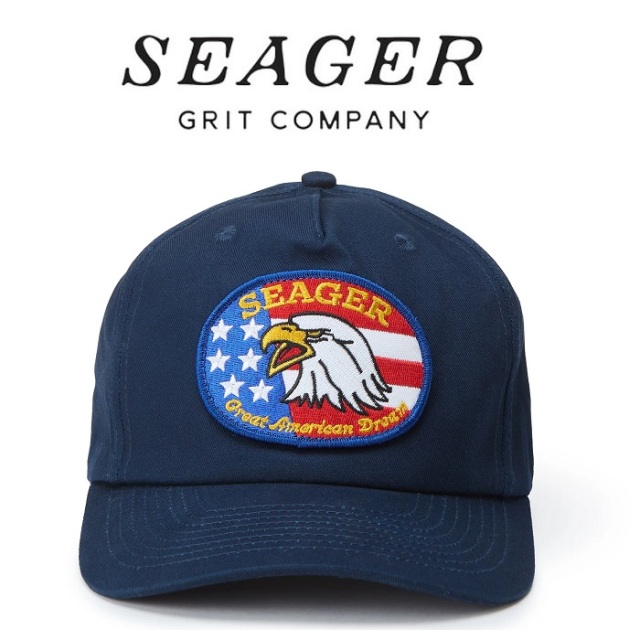 SEAGER(シーガー)　Great American Dream Snapback (Navy)　【キャップ 帽子】【シーガー キャップ】【定番 人気 シンプル アウトド