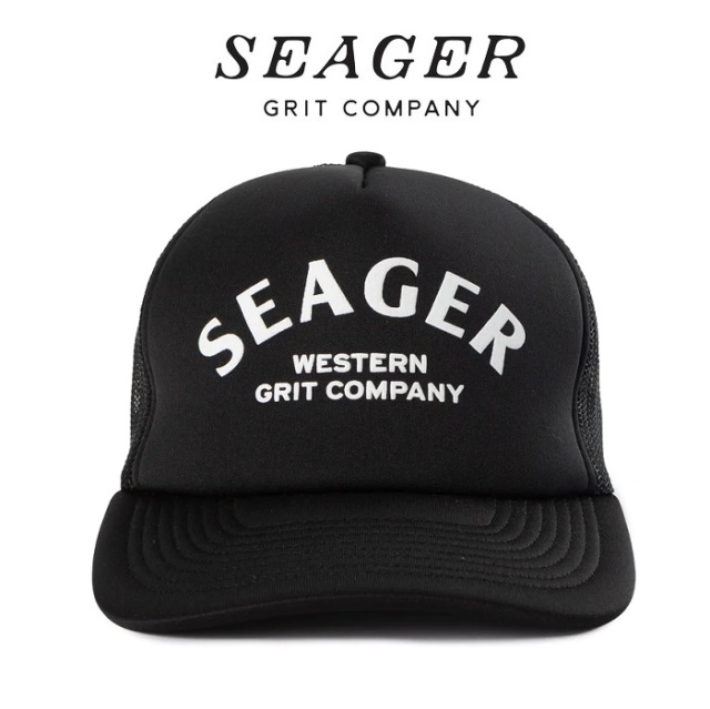 SEAGER(シーガー)　 HARLEY SNAPBACK BLACK　【メッシュキャップ 帽子】【シーガー キャップ】【定番 人気 シンプル アウトドア サー