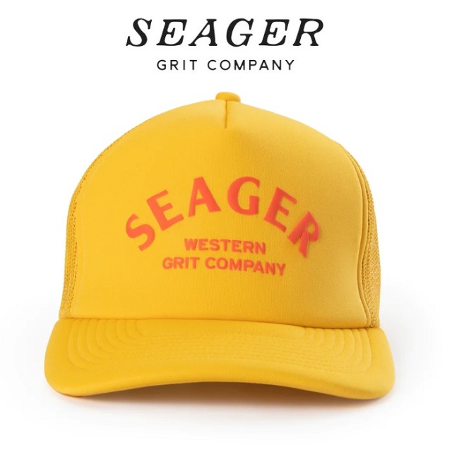 SEAGER(シーガー)　 HARLEY SNAPBACK YELLOW　【メッシュキャップ 帽子】【シーガー キャップ】【定番 人気 シンプル アウトドア サ